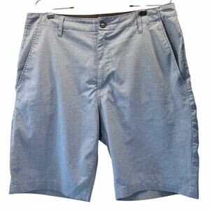 Volcom Men's Tech Activewear Shorts Sz 34 Light Blue Gorpcore Hiking Travel Golf